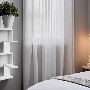 Rikarde Engineered Wood Wall Mount Corner Shelf Display Rack Unit for Living Room- Frosty White