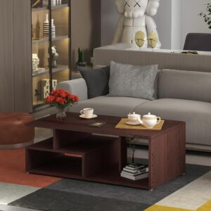 EVAS Engineered Wood Coffee Table/Tea POY/Centre Table for Living Room- Flowery
