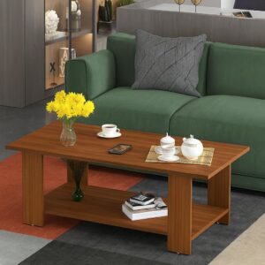 Henry Engineered Wood Coffee Table/Tea POY/Centre Table for Living Room- Classic Walnut